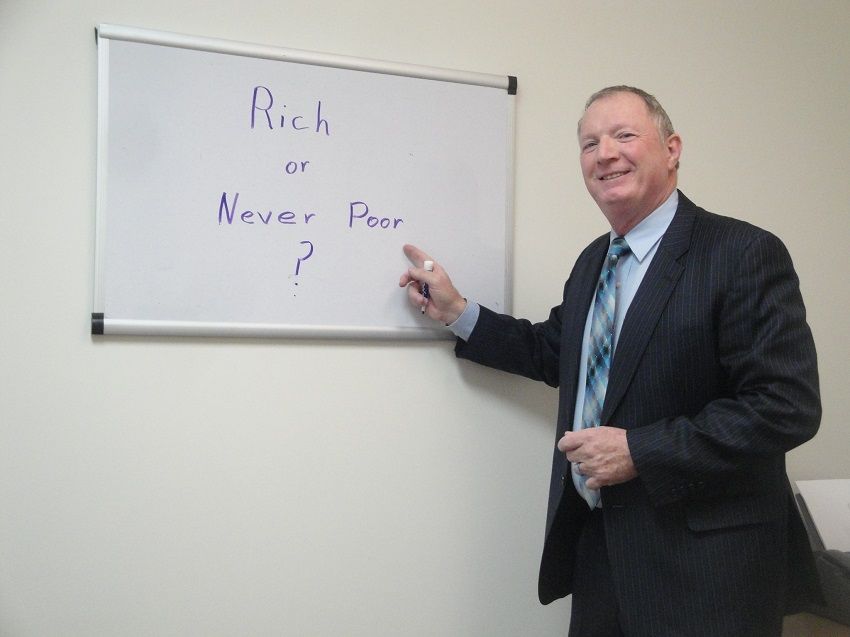 Man Pointing The White Board